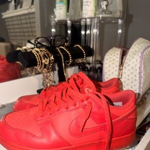 Nike Red Low-Top Sneakers